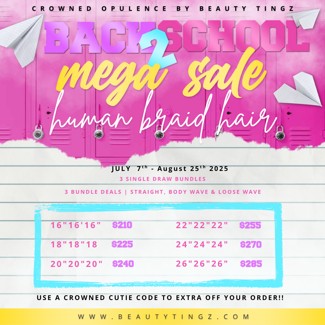 Back 2 School braid hair sale